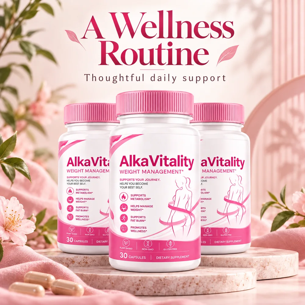Alka Vitality bottles in a calm daily wellness setting